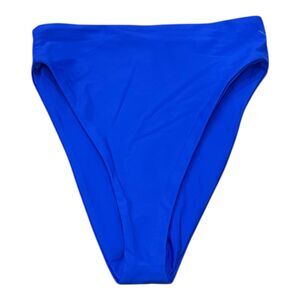 Jade Swim Royal Blue High Waisted Cheecky Incline Bikini Bottom XS